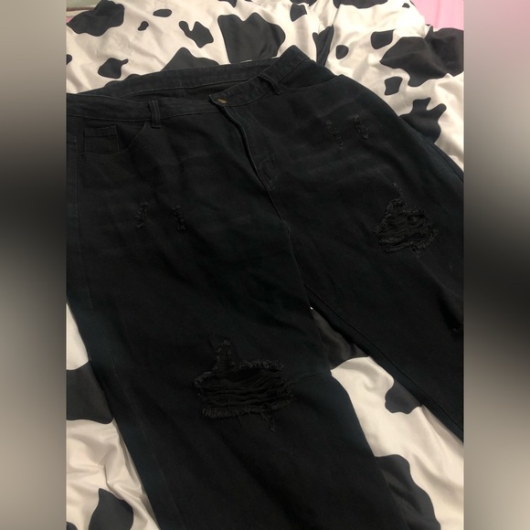 Flared leg black jeans - Picture 2 of 3